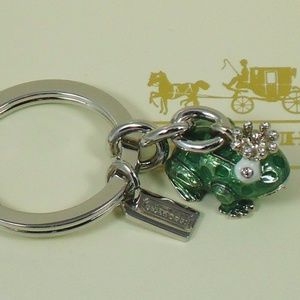 coach frog keychain
